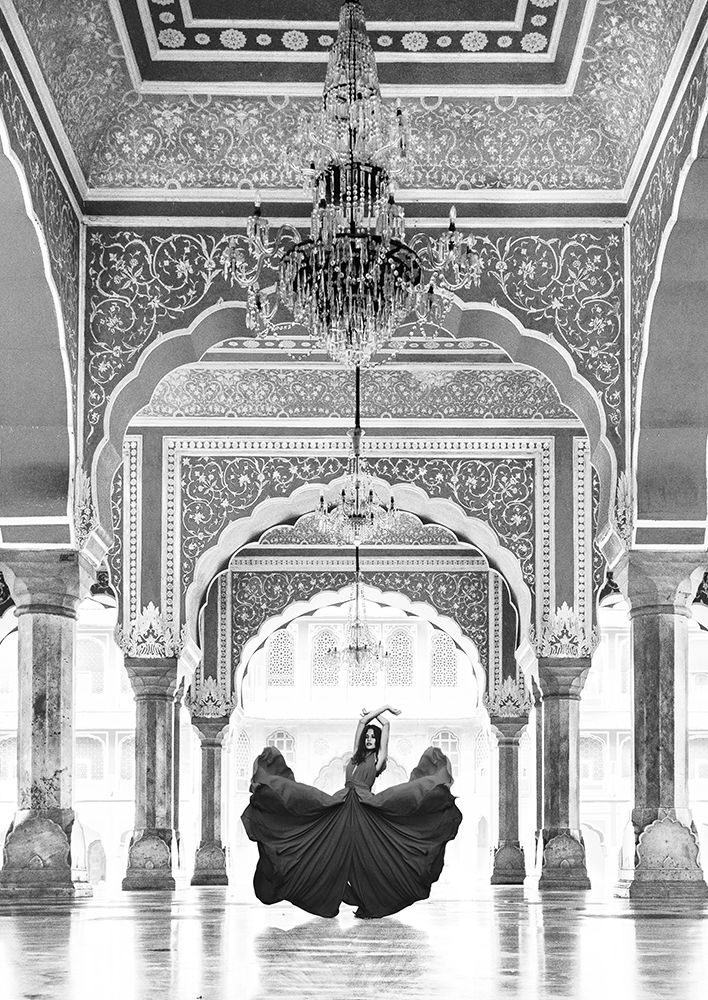 Palace In Jaipur, India (BW)