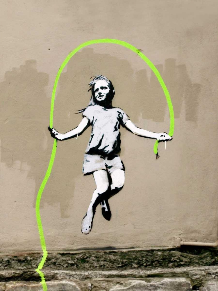 Girl â North 6th Avenue, NYC (graffiti attributed to Banksy)
