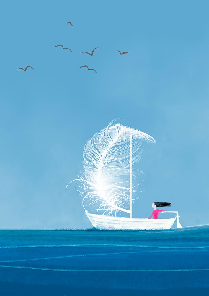 Sailing the Quiet Sea (detail)