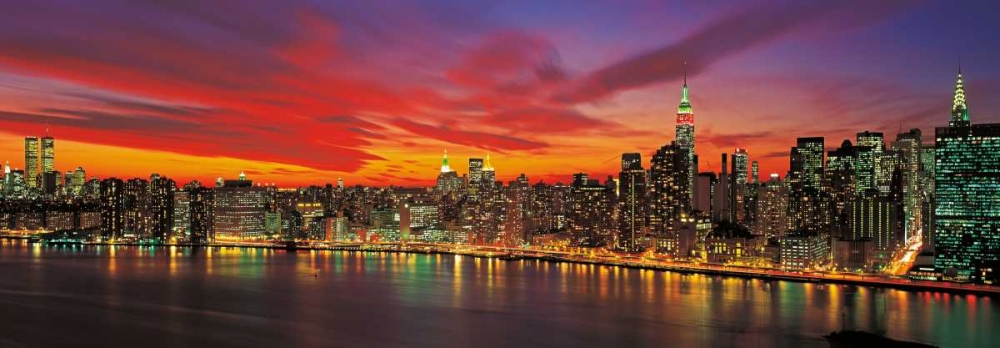 Sunset over New York