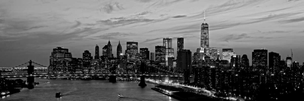Lower Manhattan at dusk