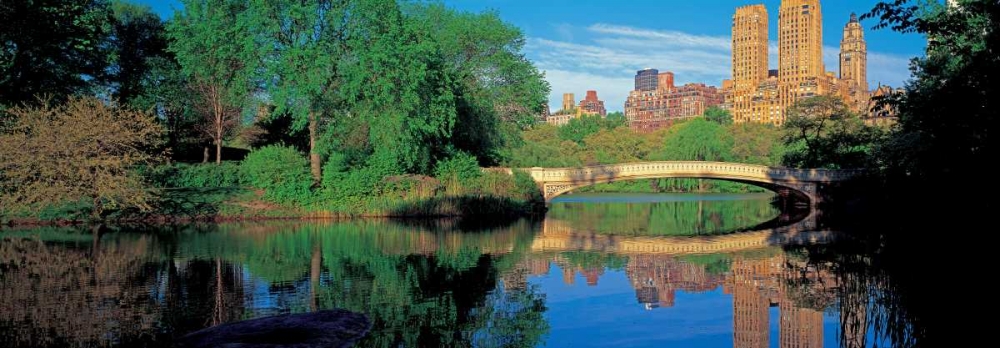 Bow Bridge and Central Park West View NYC