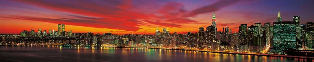 Sunset over New York