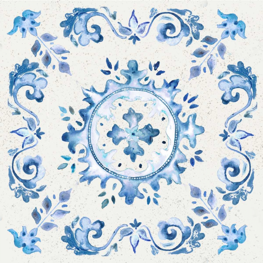 Artisan Medallions White/Blue IV