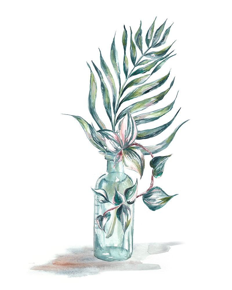 Island Tropics Frond in Bottle I