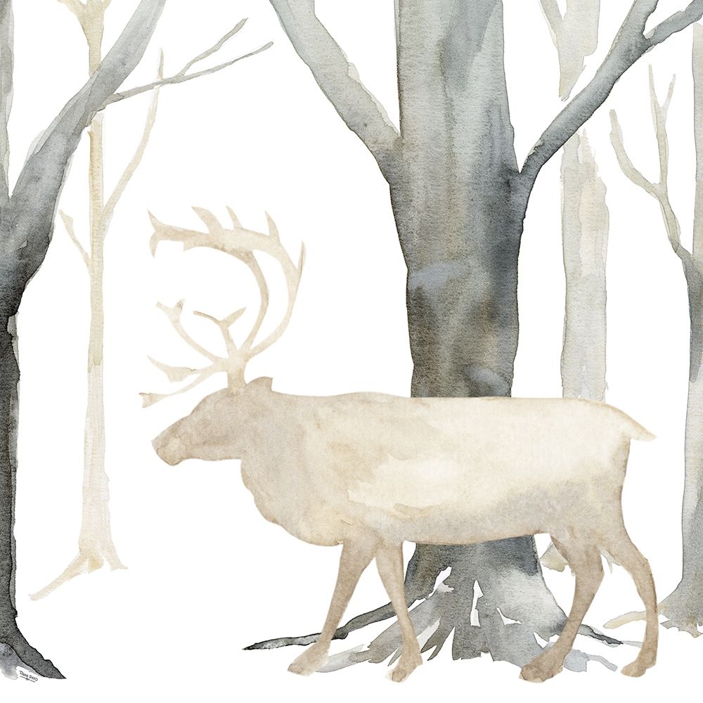 Winter Forest Elk