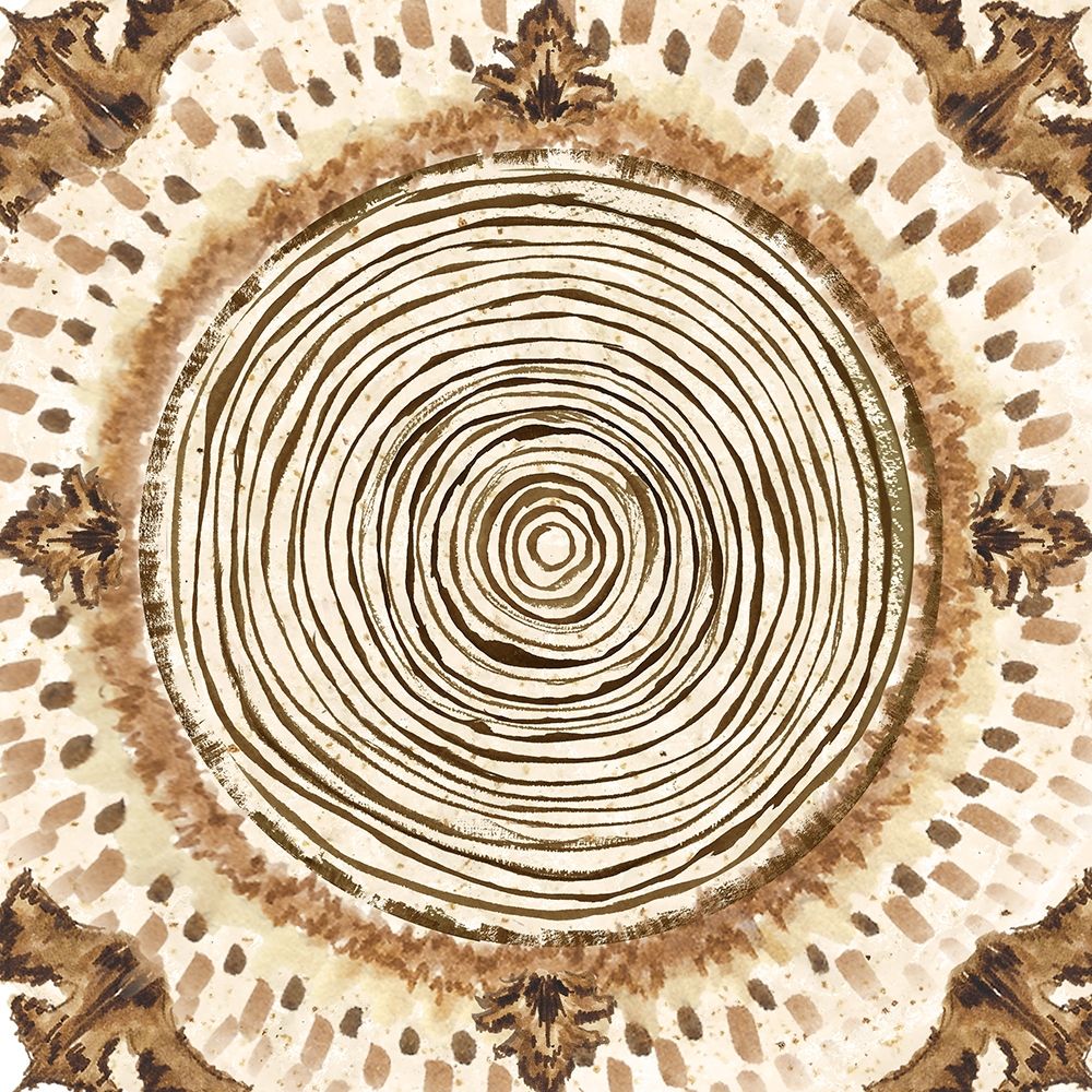 Warm Tribal Texture Medallion III
