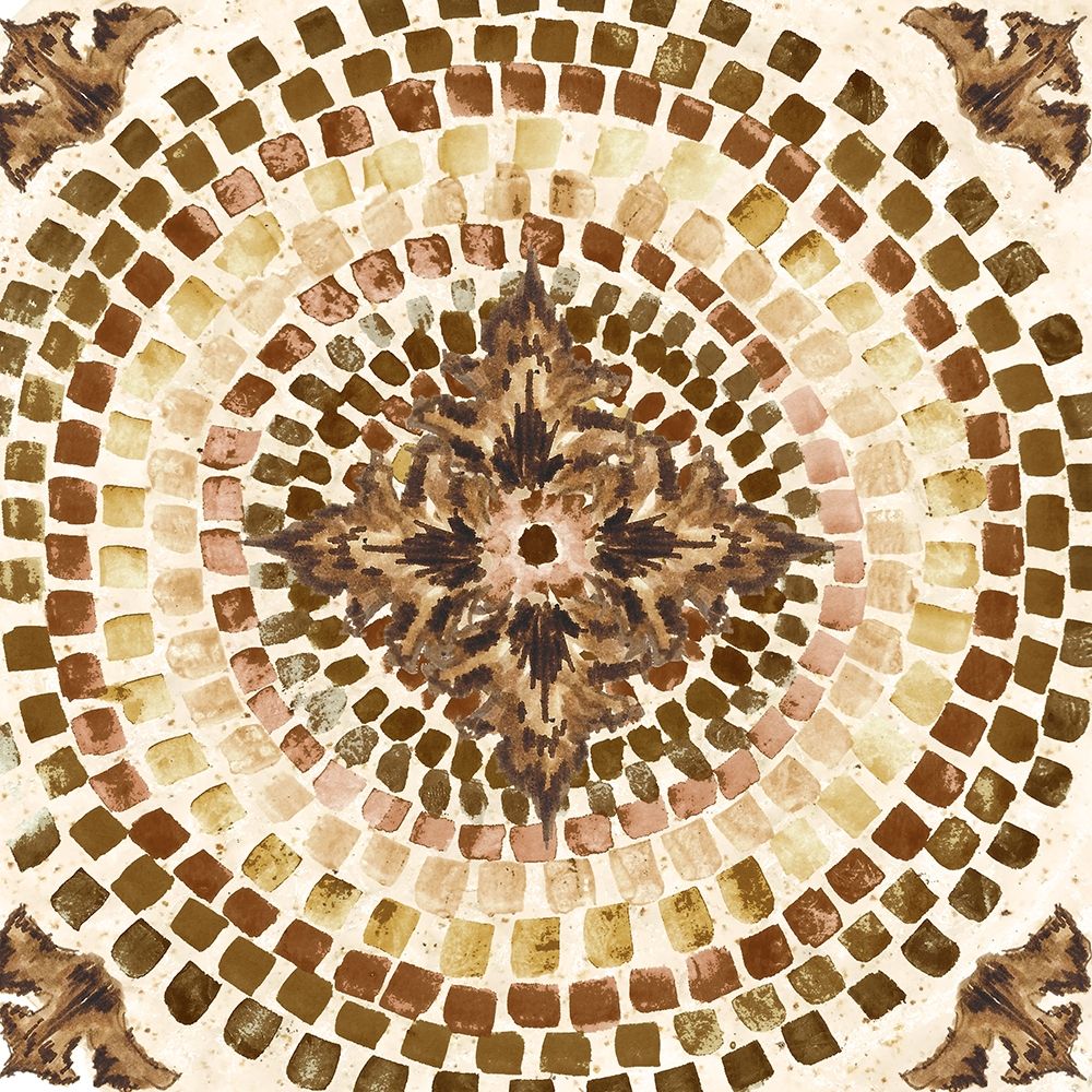 Warm Tribal Texture Mosaic