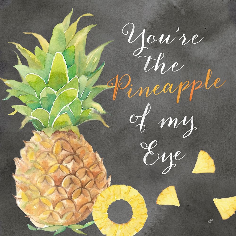 Fresh Fruit Sentiment black I-Pineapple