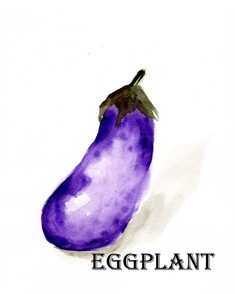 Veggie Sketch  VII-Eggplant