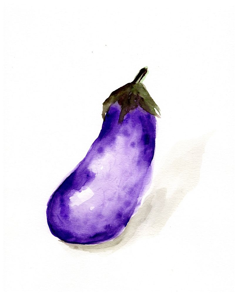 Veggie Sketch plain  VII-Eggplant