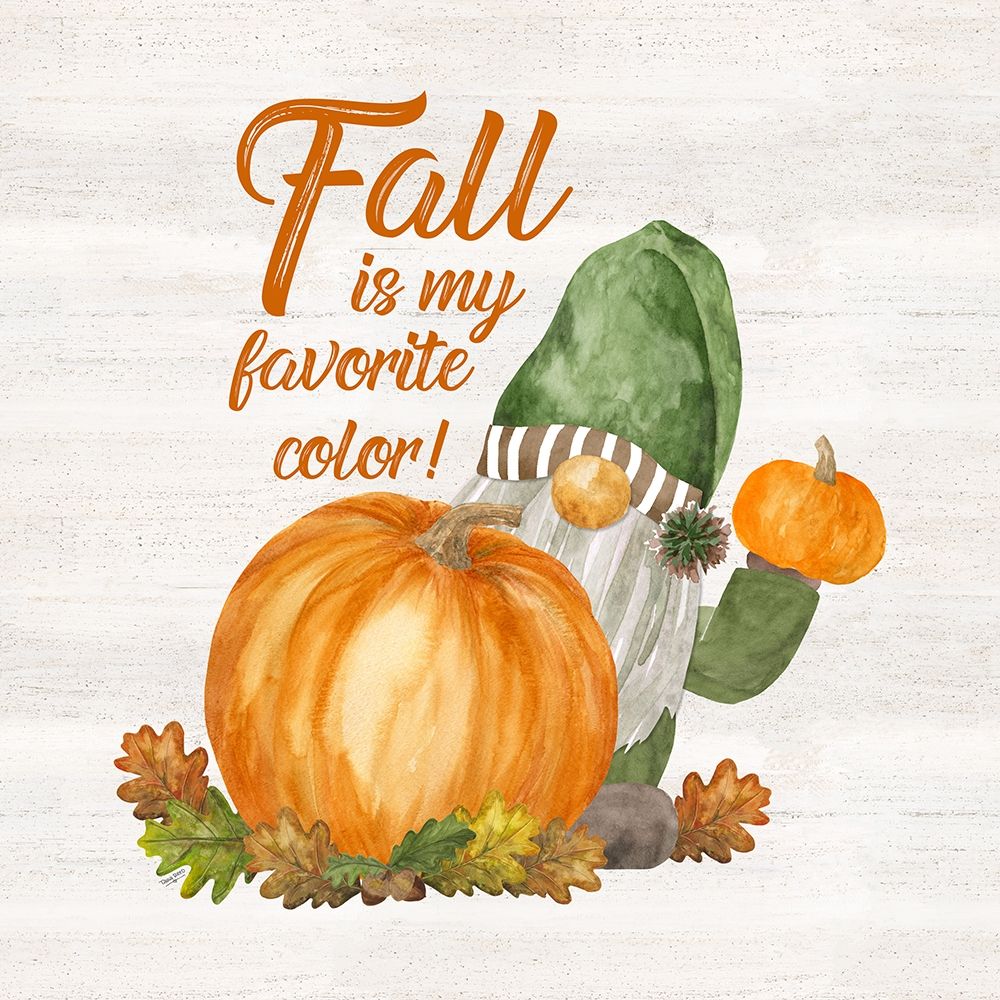 Fall Gnomes Sentiment I-Favorite Color