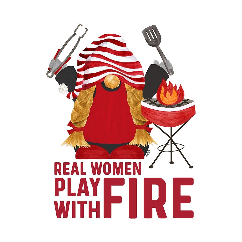 Gnome Grill Masters sentiment V-Play with Fire
