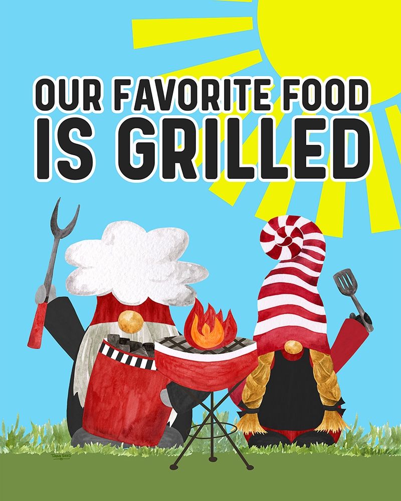 Gnome Grill Masters sentiment portrait I-Favorite