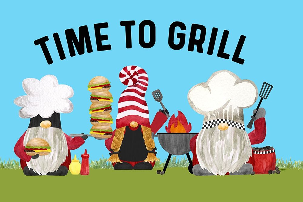 Gnome Grill Masters sentiment landscape II-Time to Grill
