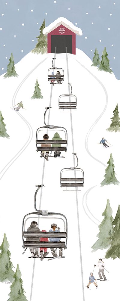 Winter Mountain Getaway panel I