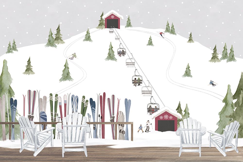 Winter Mountain Getaway landscape I