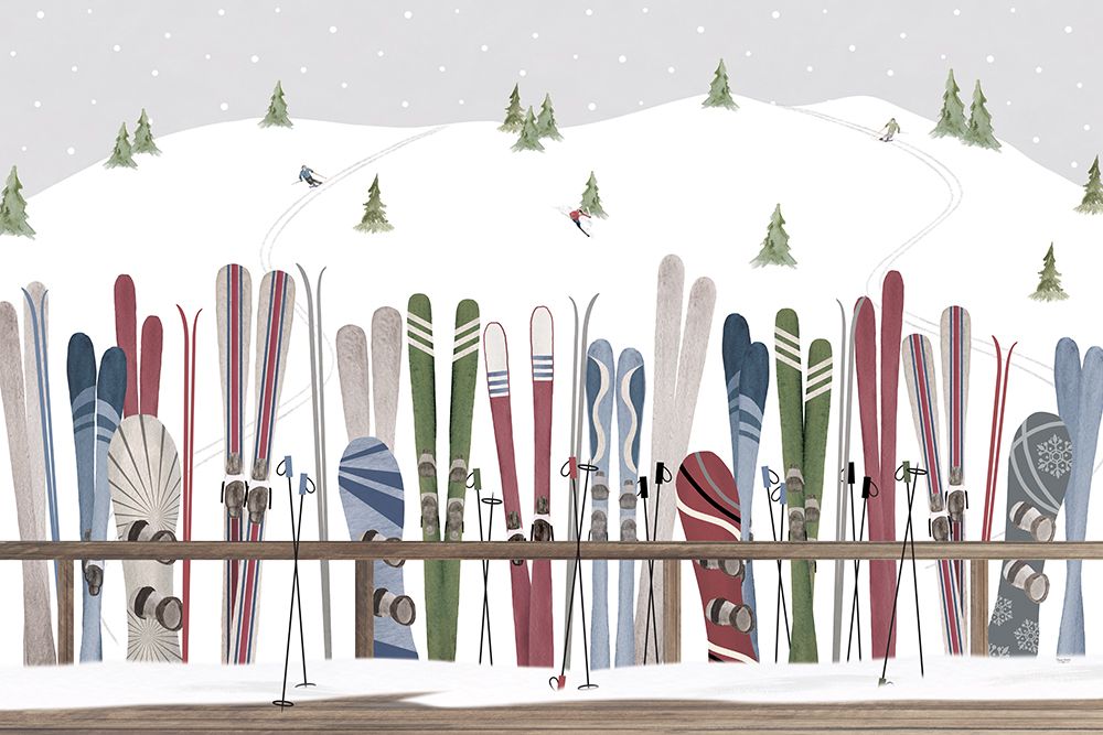 Winter Mountain Getaway landscape IV