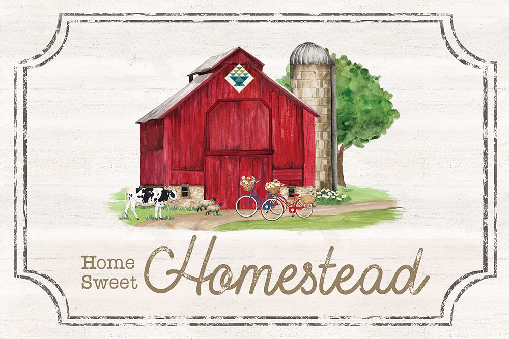 Spring on the Farm landscape III-Homestead