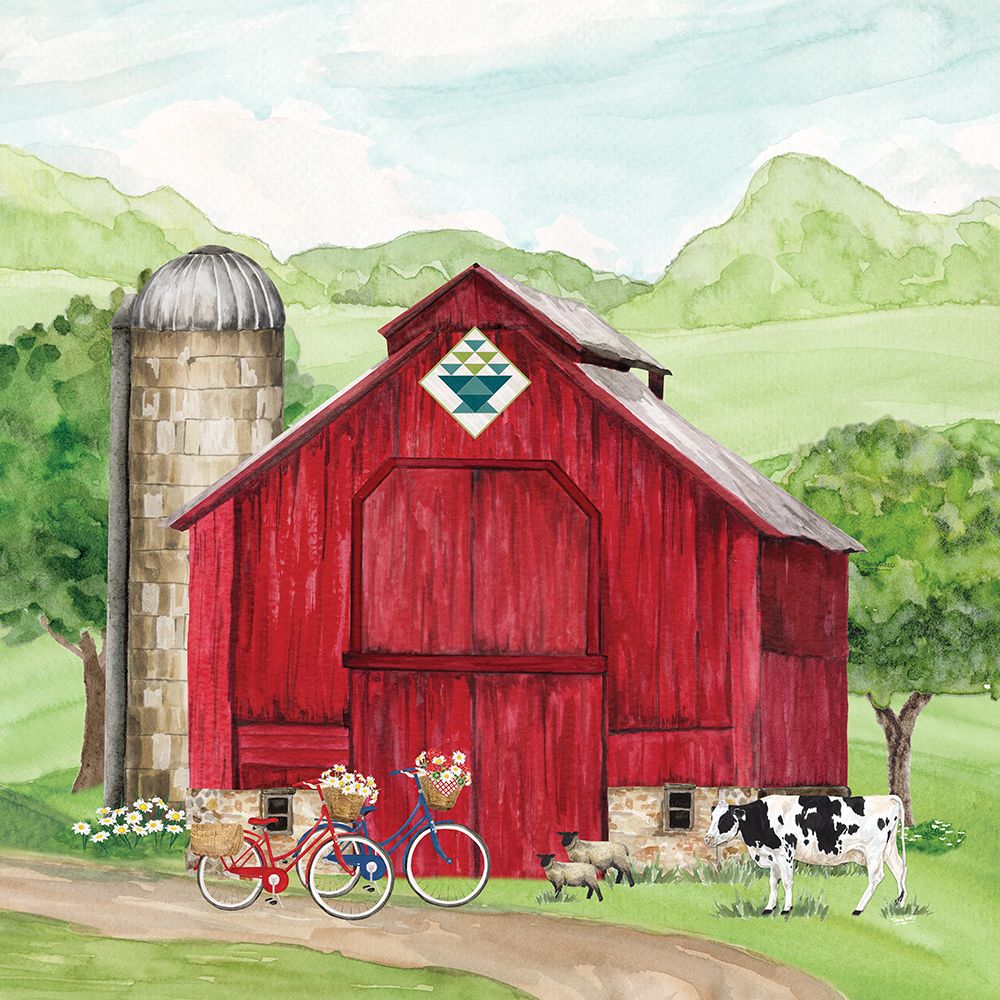 Spring on the Farm barn II