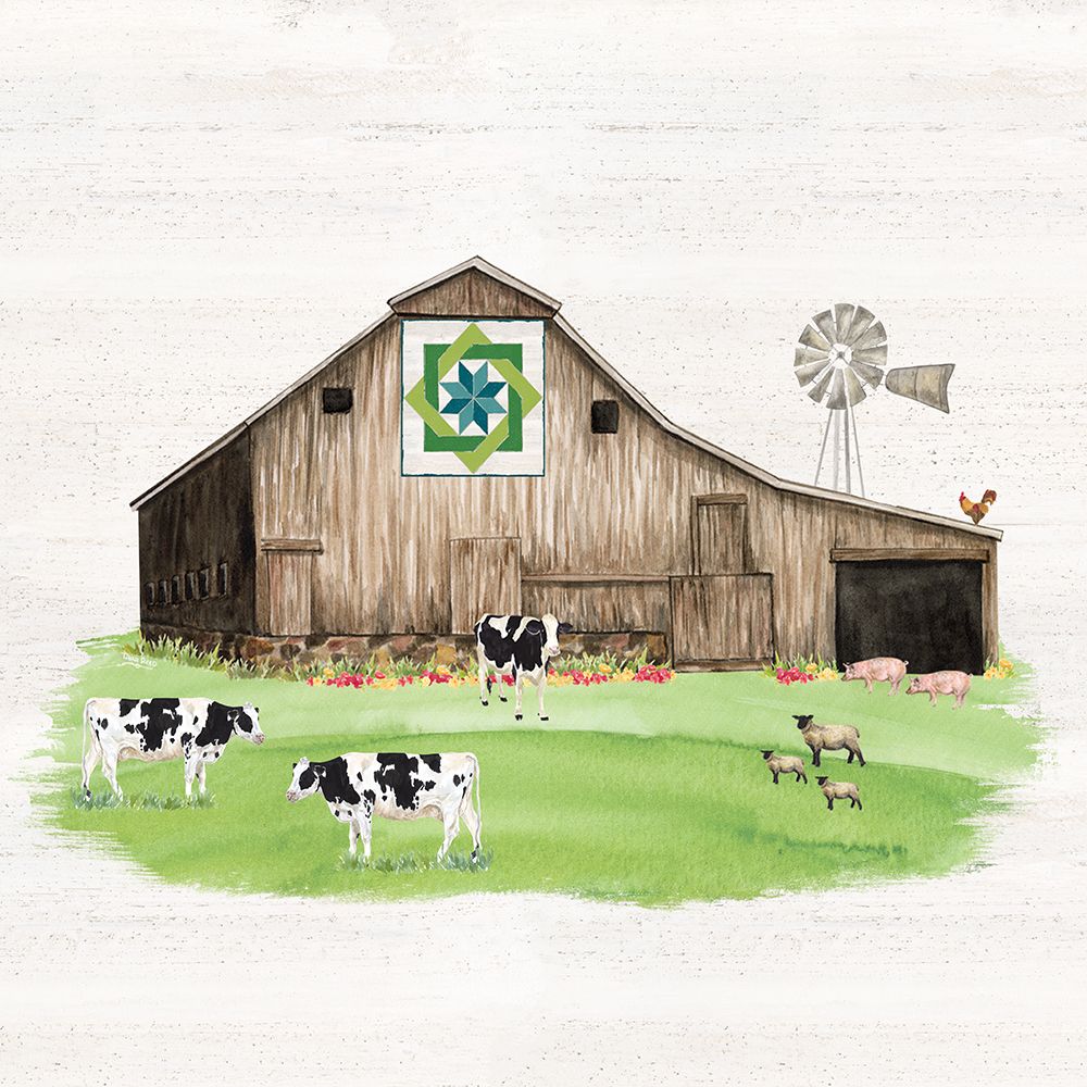 Spring on the Farm barn VII