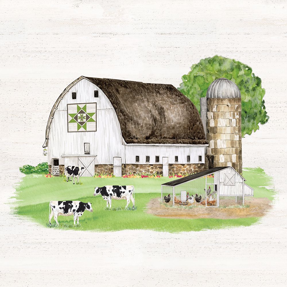 Spring on the Farm barn VIII