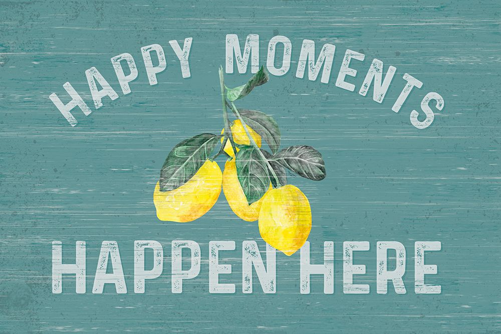 Happy  Thoughts III on Teal