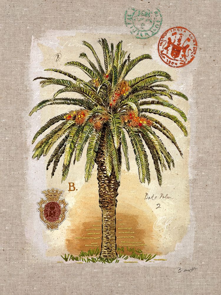 Linen Date Palm Tree