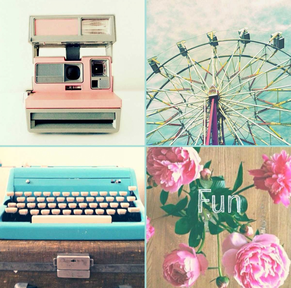 Ferris Wheel and Peonies Fun