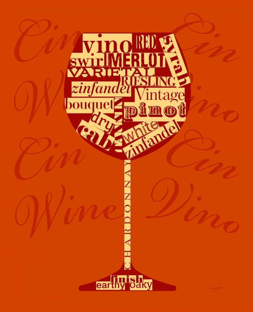 Wine Words Glass
