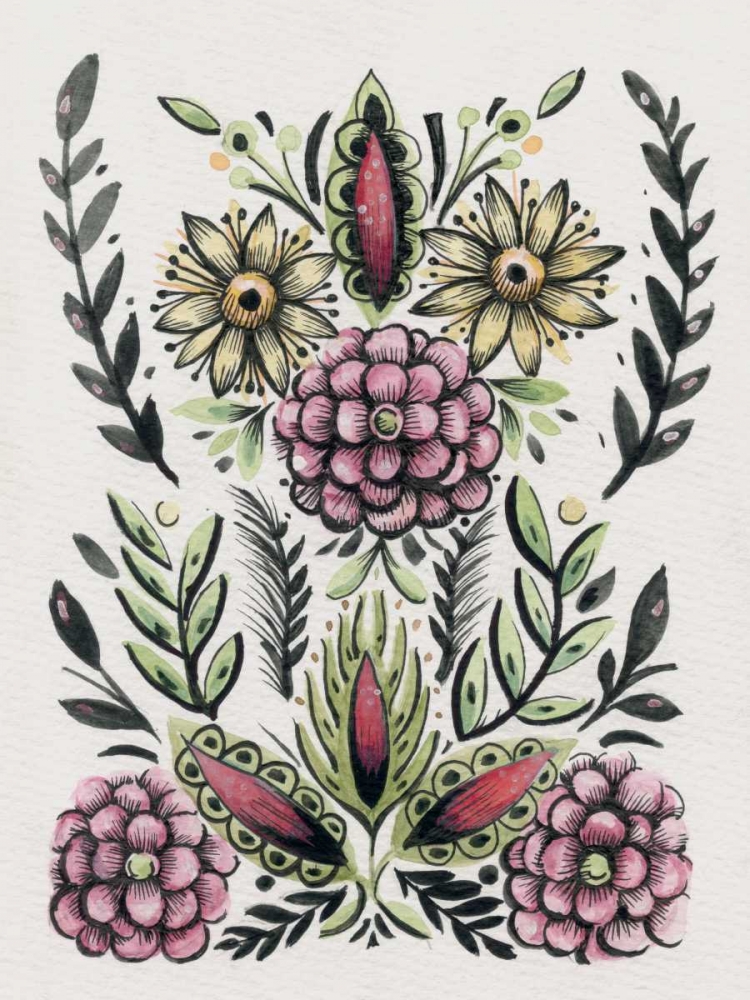 Folk Floral II