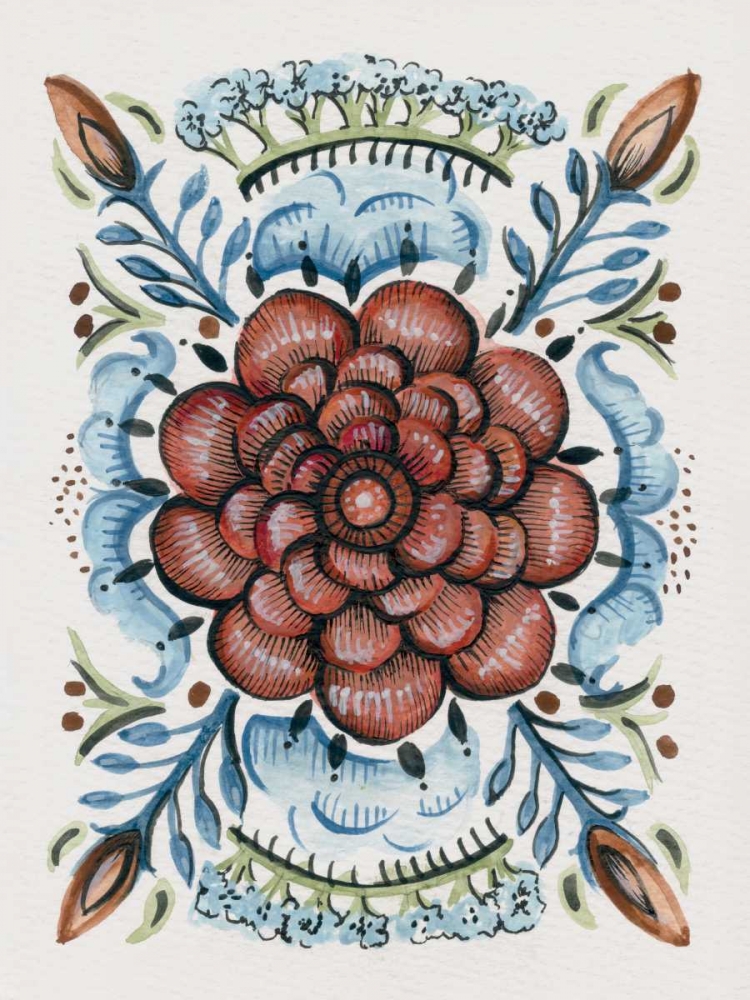 Folk Floral IV