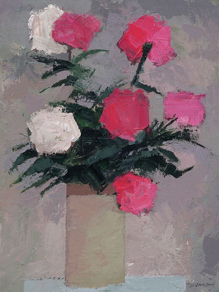 Pink and White Peonies