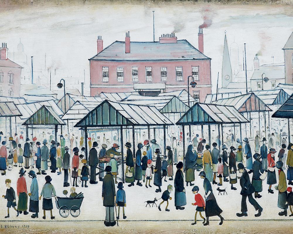 Market Scene, Northern Town, 1939