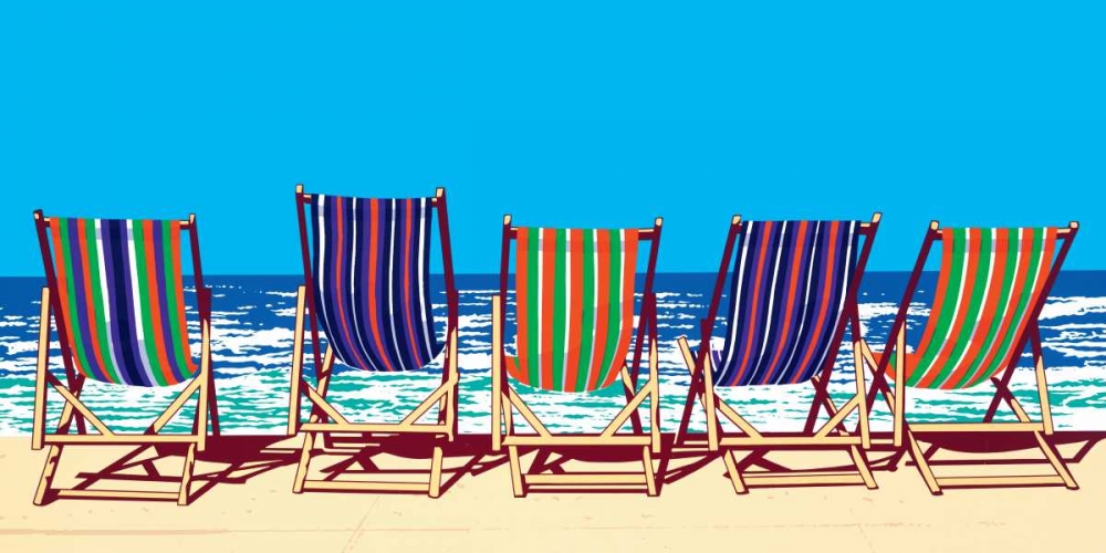 Five Deckchairs
