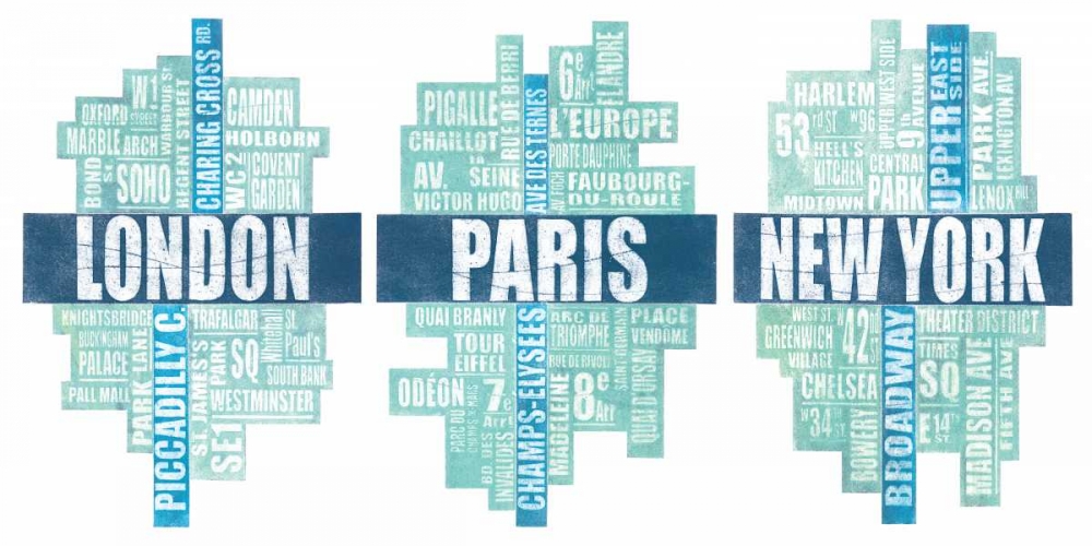 London Paris New York Type