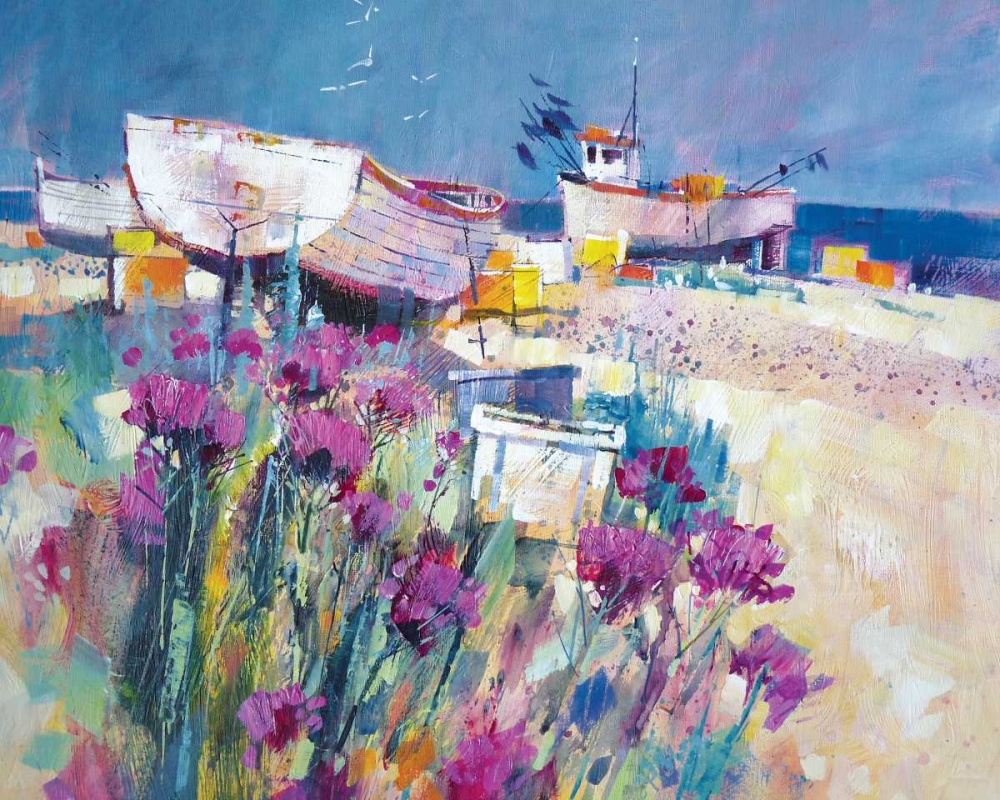 Boats and Beach Blooms