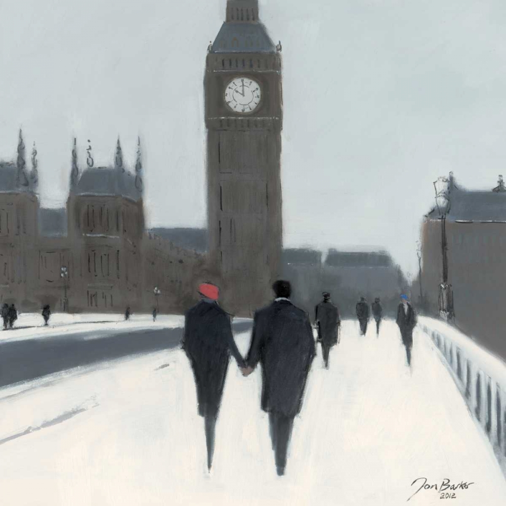 Big Ben, Red Beret and Snow