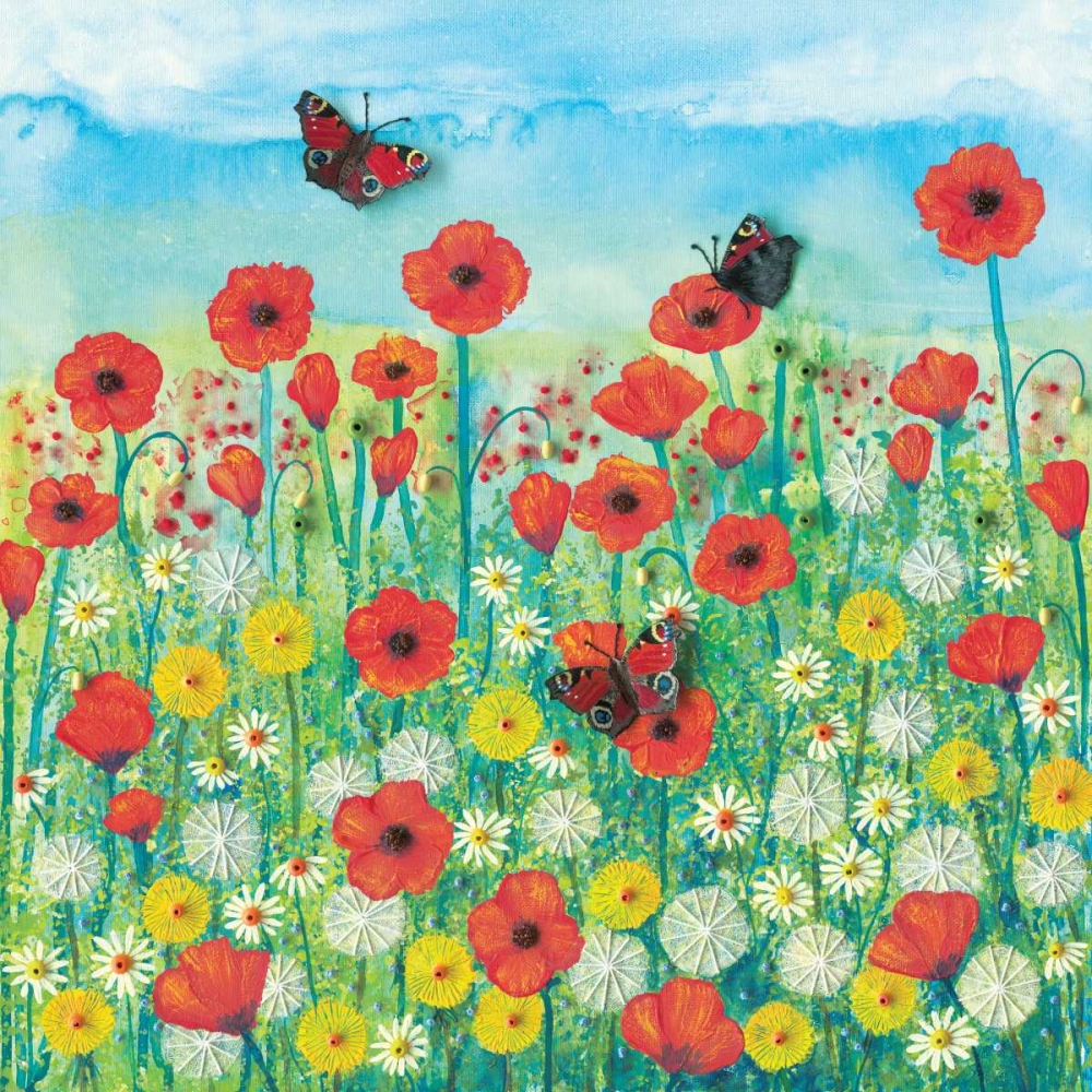 Peacocks and Poppies