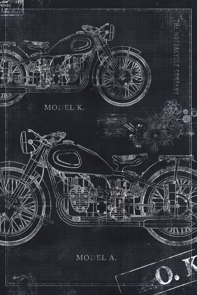 MOTORCYCLE CO. BLUEPRINT BLACK II