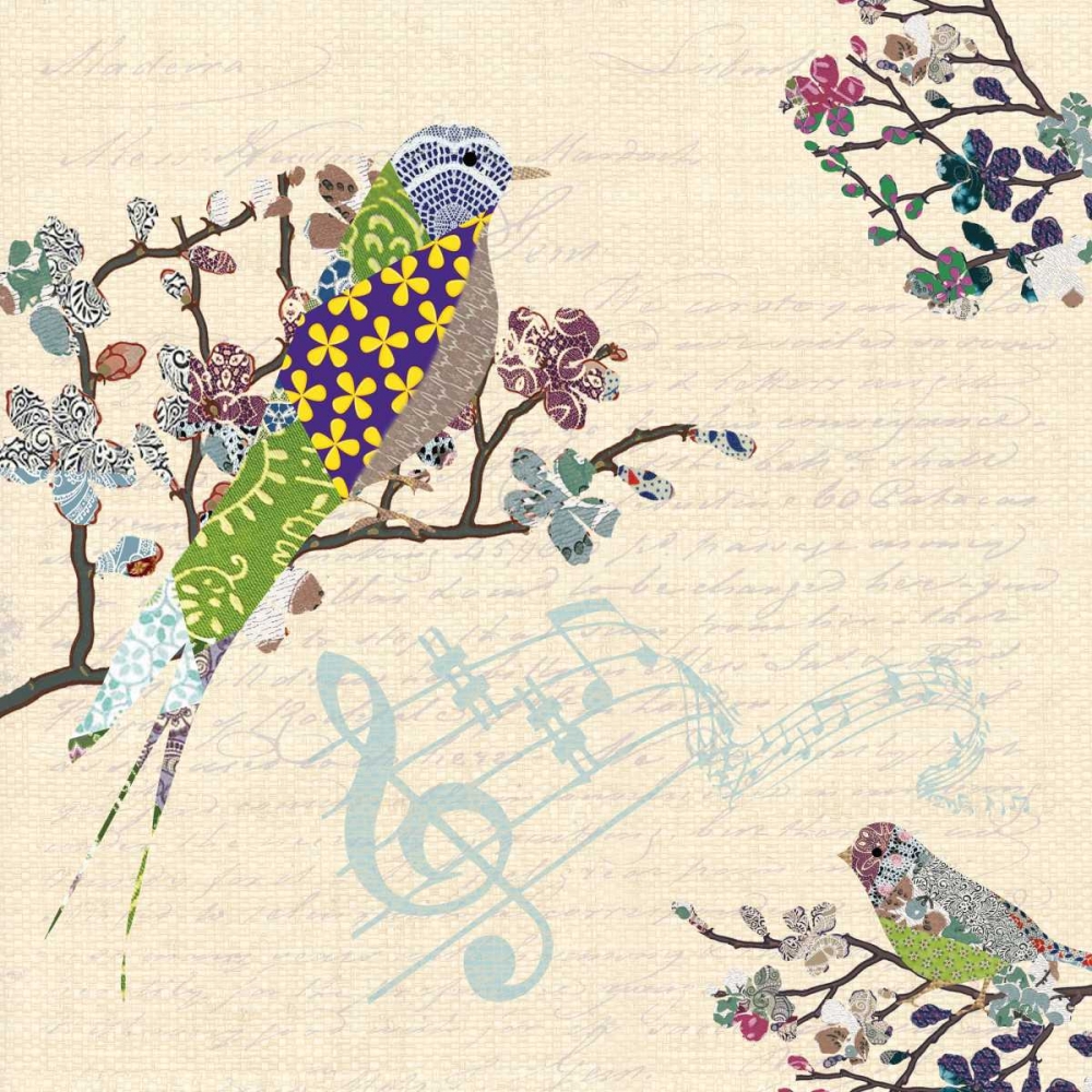 PATCH WORK BIRDS I
