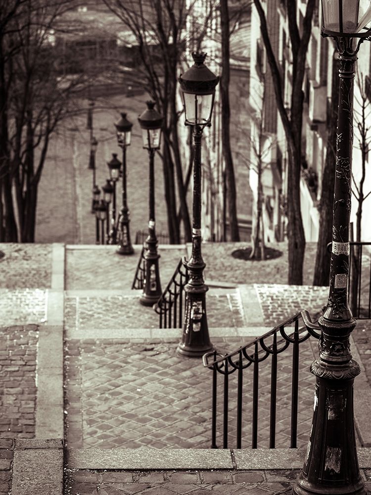 The famous staircase in Montmartre-Paris-France