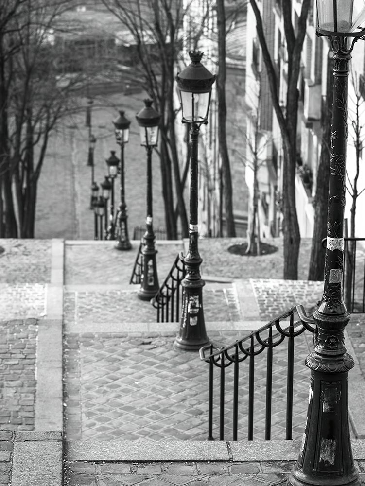 The famous staircase in Montmartre-Paris-France