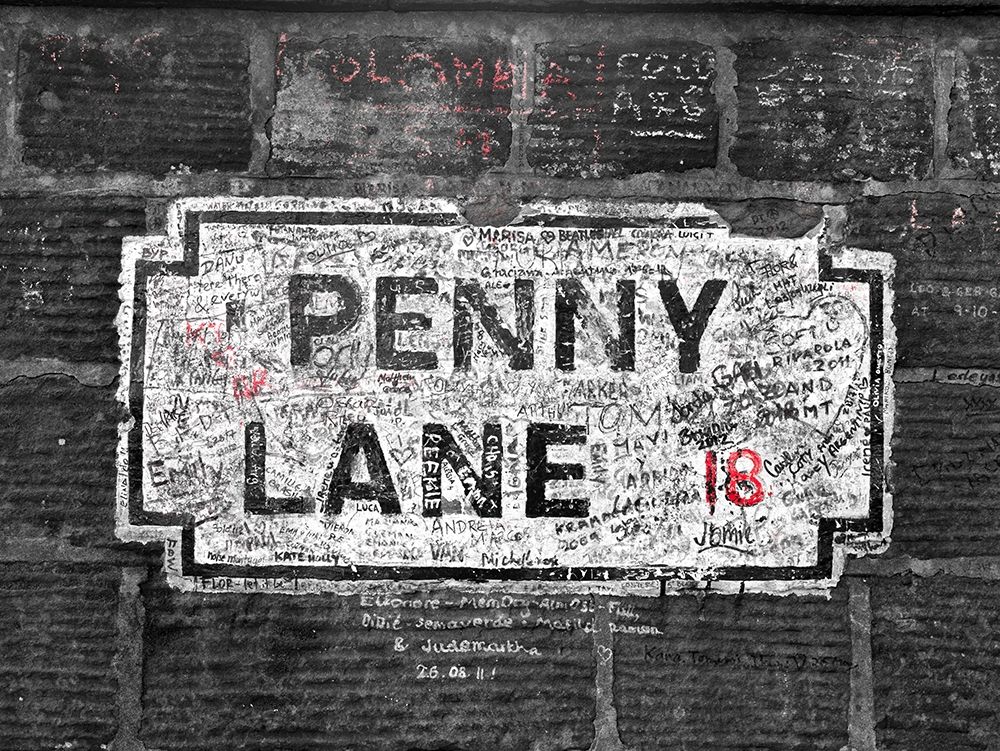 Penny Lane street sign, Liverpool