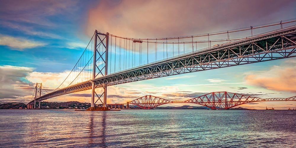 Forth Road Birdge at dusk