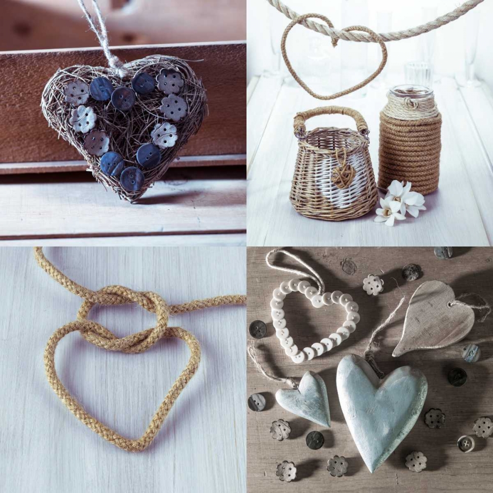 Collage of different hearts