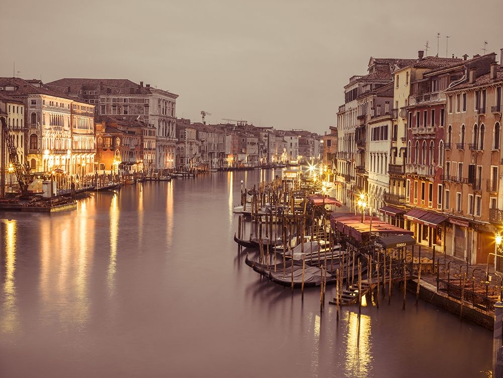 The Grand canal at dusk, Venice, Italy, FTBR-1893
