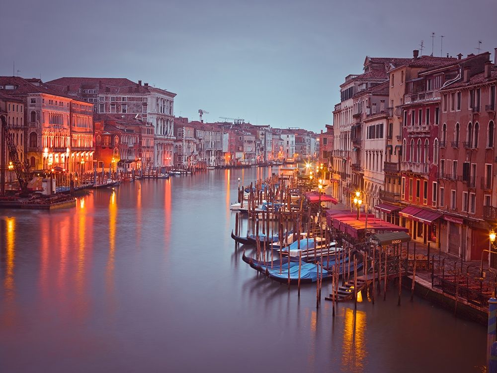 The Grand canal at dusk, Venice, Italy, FTBR-1894