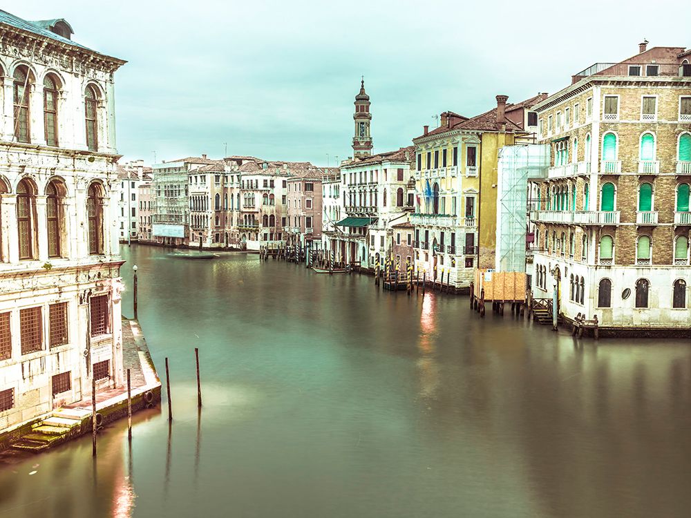 The Grand canal at dusk, Venice, Italy