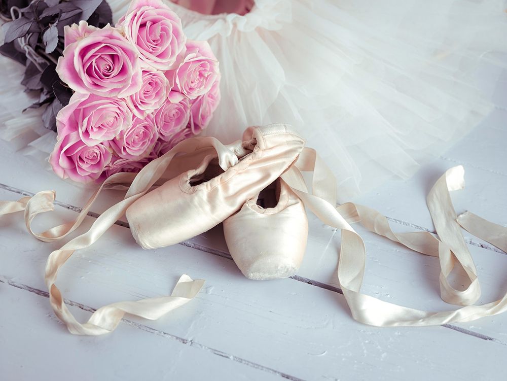 Ballet shoes and skirt